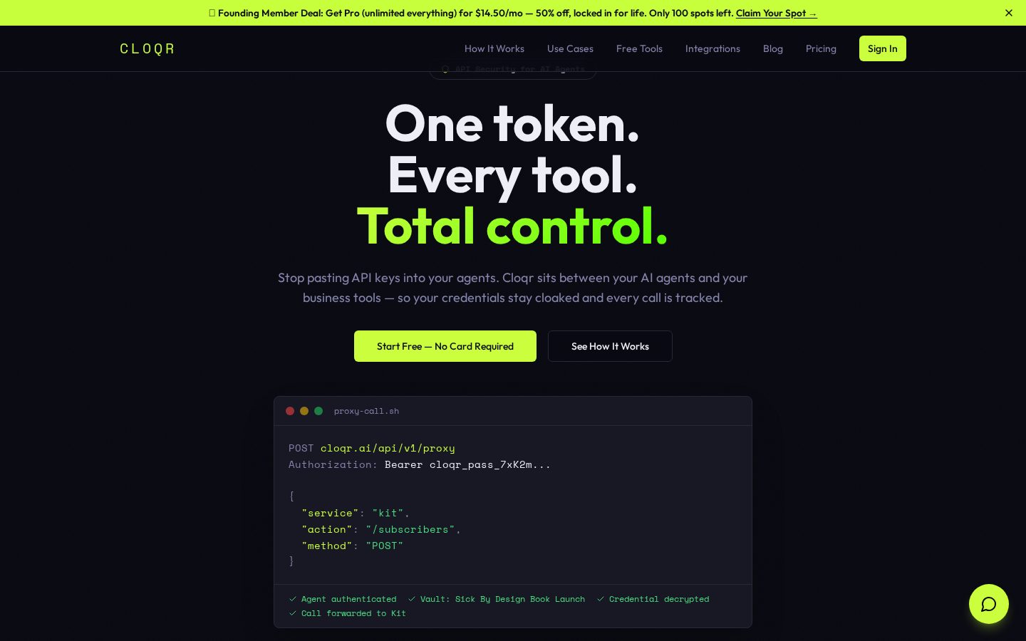 Cloqr product screenshot